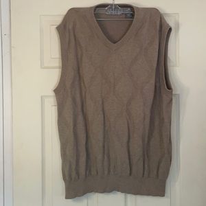 Oscar De La Renta XL Men’s Sweater Vest Brown/tan